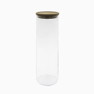 Merle - Opbevaringsglas med låg af bøgetræ