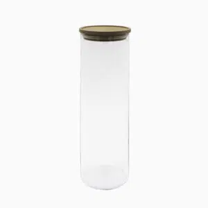 Merle - Opbevaringsglas med låg af bøgetræ