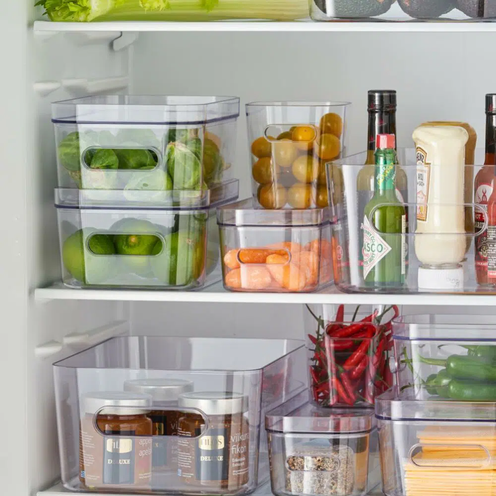 Cajsa – Transparent plastkasse (8 størrelser)