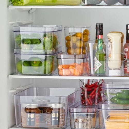 Cajsa – Transparent plastkasse (8 størrelser)