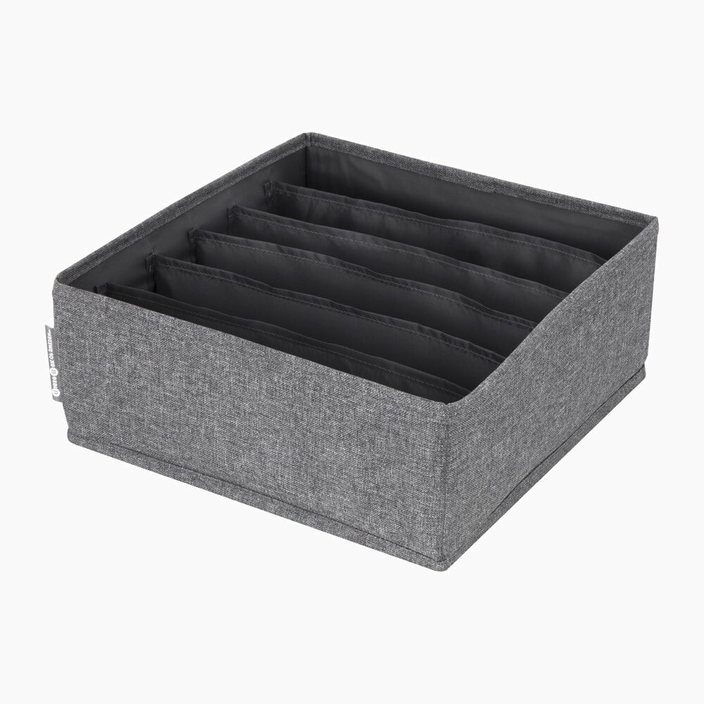 Skuffeorganizer (3 størrelser) Grå Tekstil 29cm x 29cm x 11cm - Grå - 29cm x 29cm x 11cm - Carrie