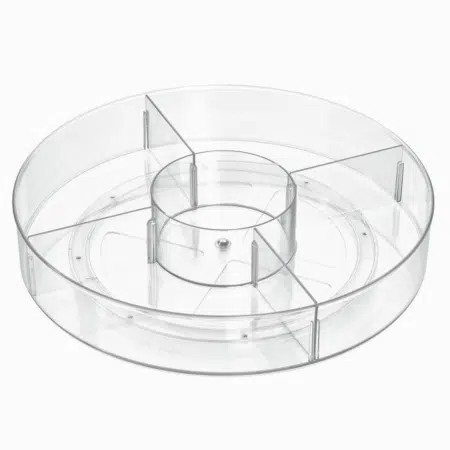 The Home Edit – Turntable med 5 rum (lav kant)