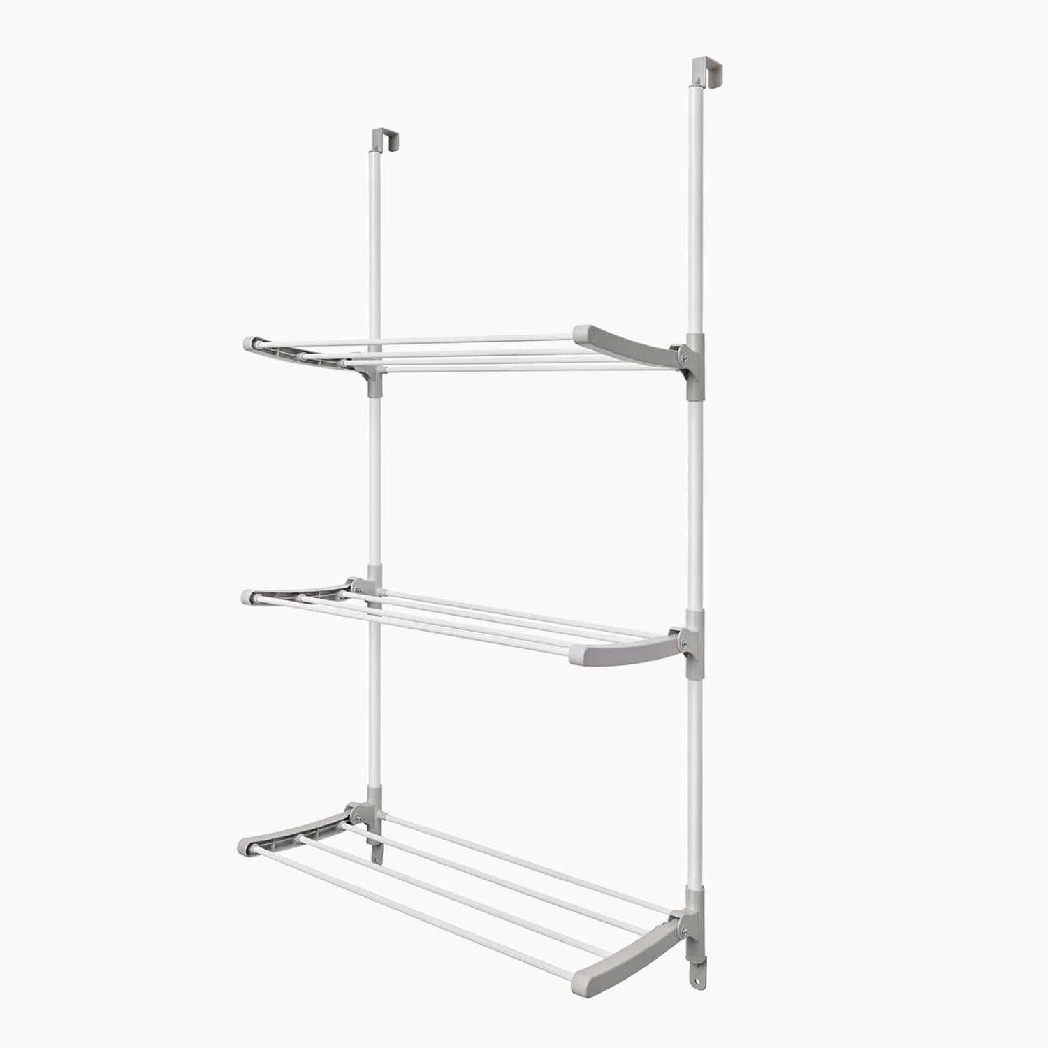 Dørhængt tørrestativ – Hvid – 62,5cm x 28cm x 124cm – Katrine
