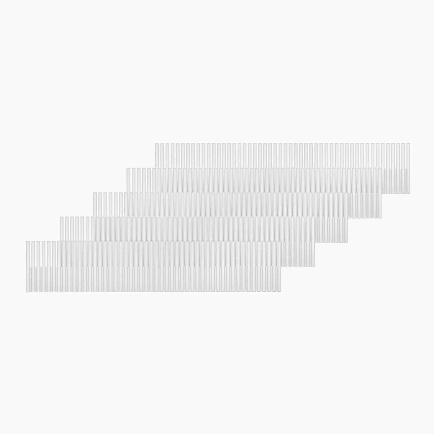 Skuffeinddelere (sæt med 5 stk.) – Hvid – 49.5cm x 0.5cm x 10cm – Nanna