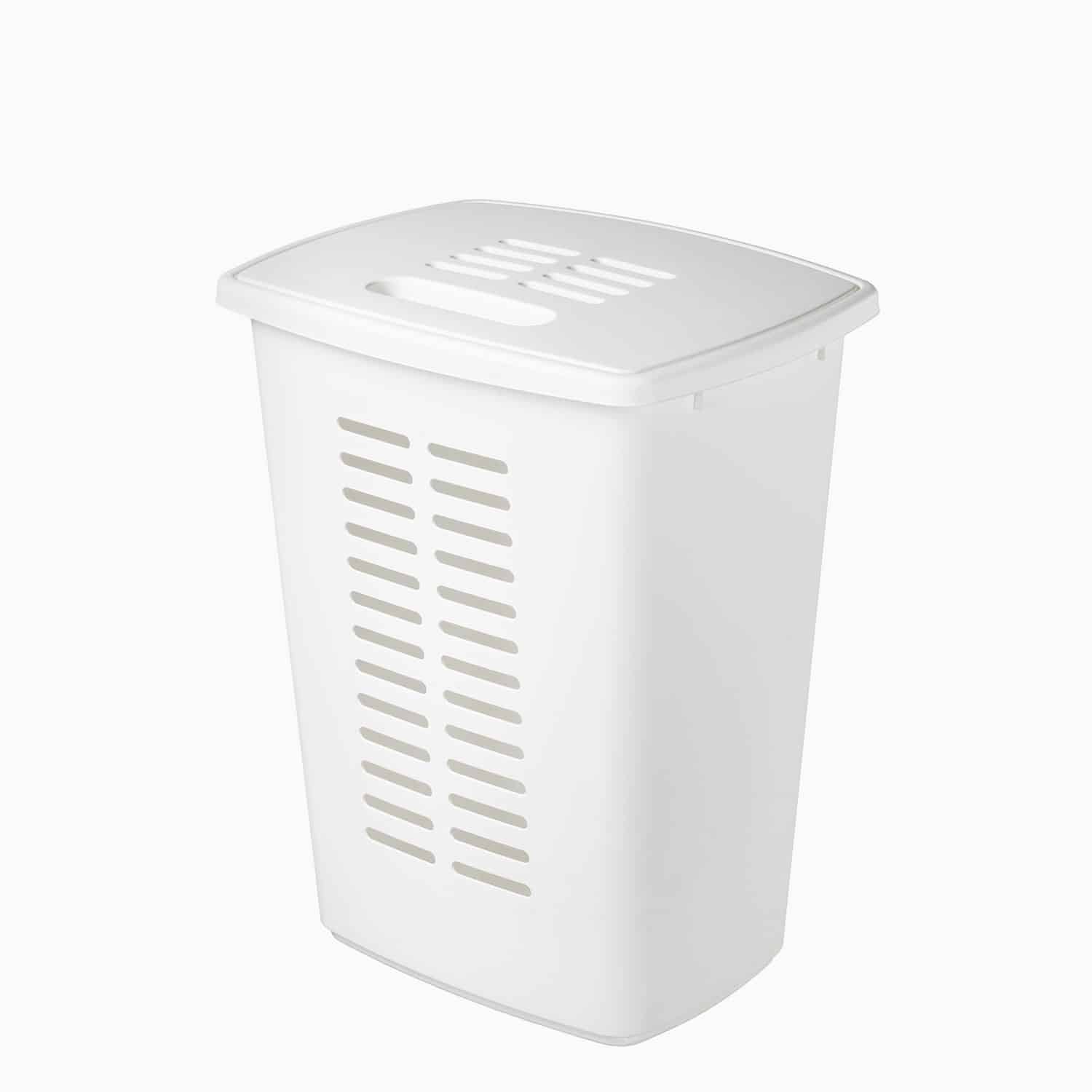 Vasketøjskurv (2 farver) – Hvid – 49cm x 38cm x 60cm – Sidsel