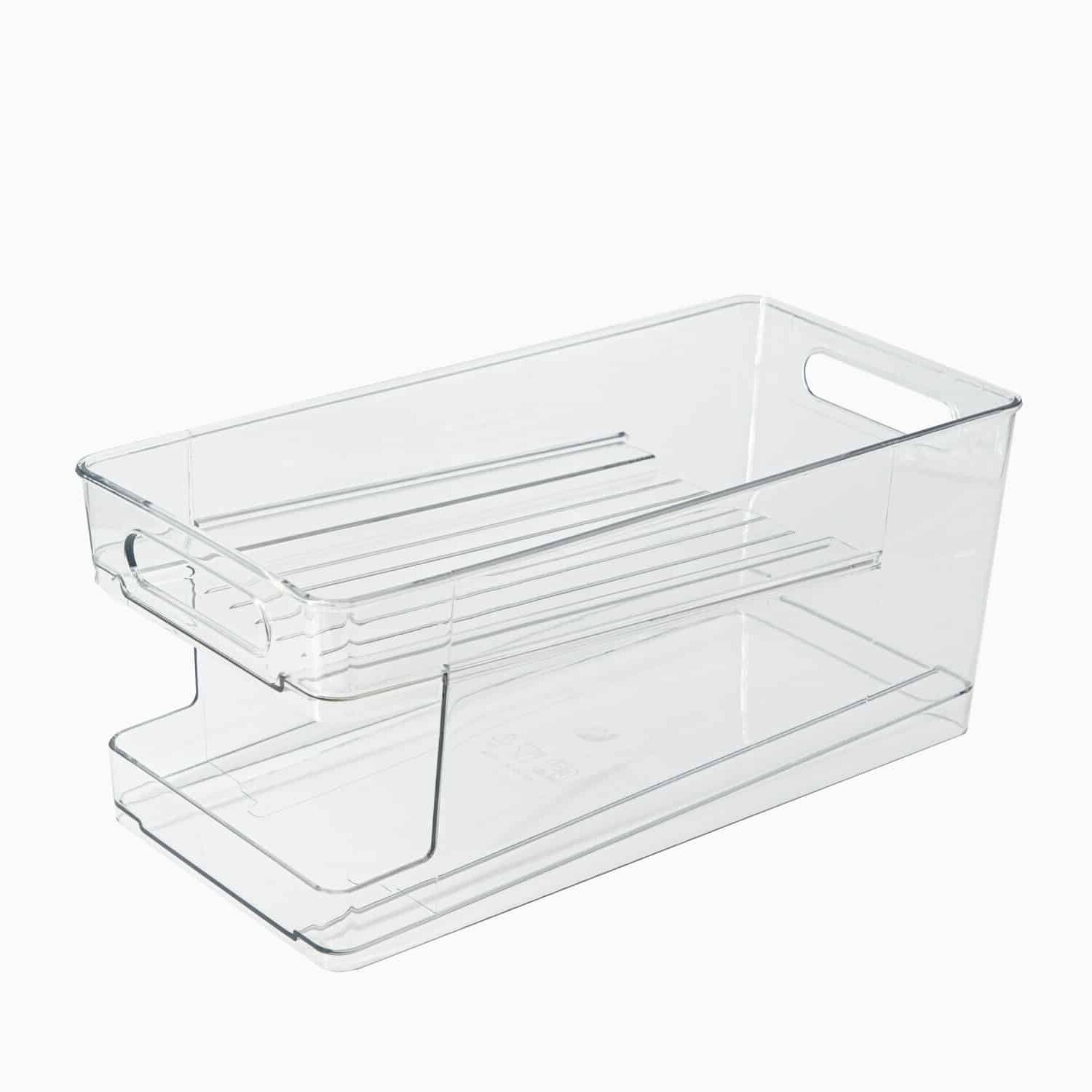 Dåsestativ (10 dåser) – Transparent – 17cm x 35,5cm x 15,5cm – Olivia