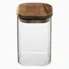 Mina - Opbevaringsglas med låg af akacietræ (4 størrelser)