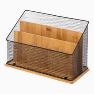 Brooklyn - Skrivebord organizer i bambus og metal