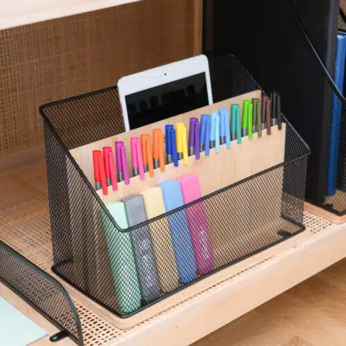 Brooklyn – Skrivebord organizer i bambus og metal