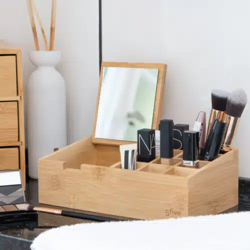 Adeline – Makeupopbevaring i bambus (2 varianter)