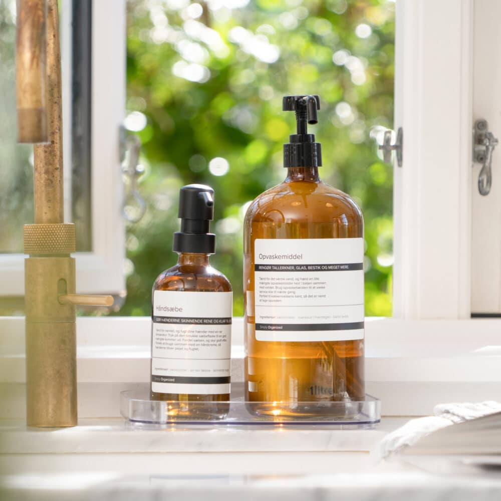 Freja – Sæbedispenser i glas (1000 ml)