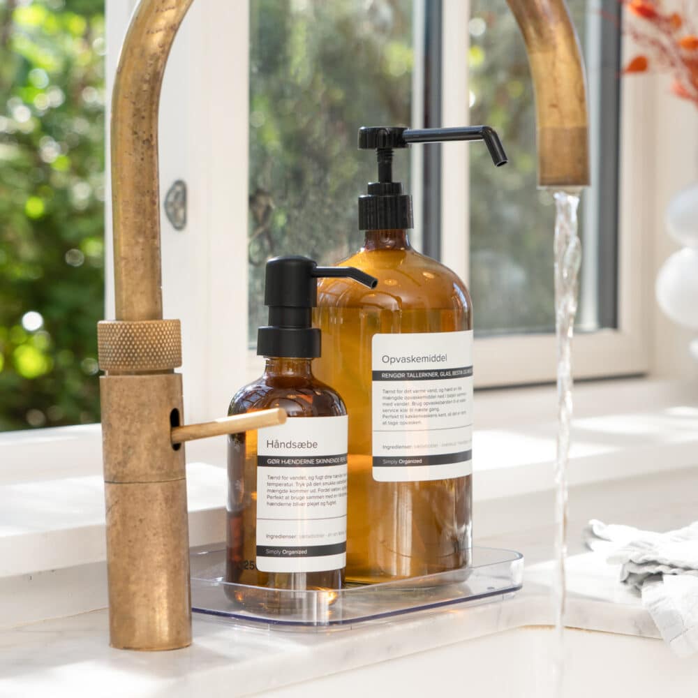 Freja – Sæbedispenser i glas (1000 ml)