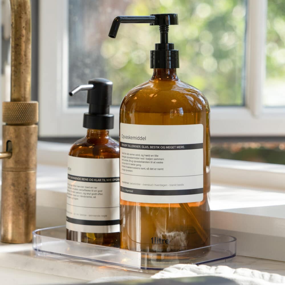 Freja – Sæbedispenser i glas (1000 ml)
