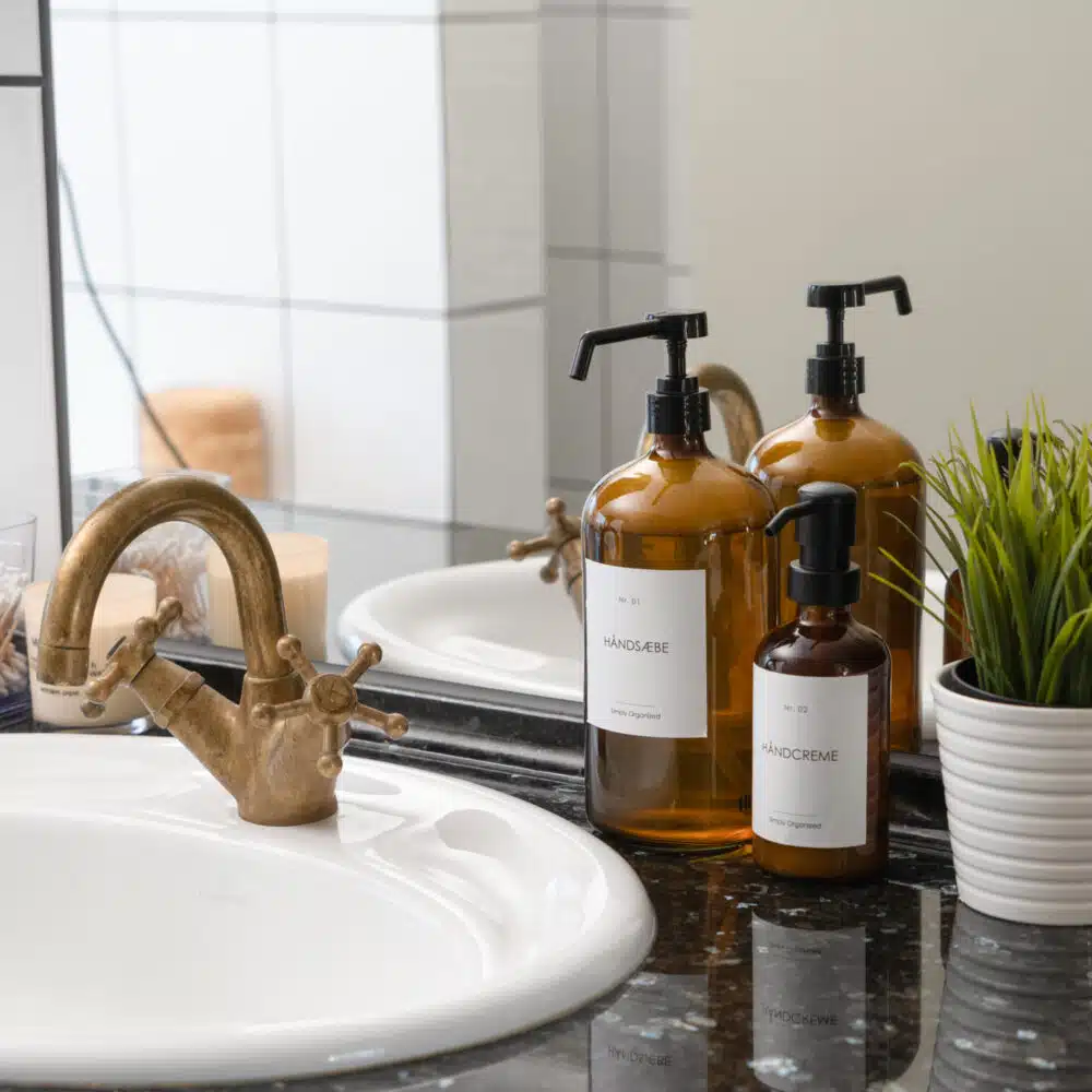 Fauna – Sæbedispenser i glas, 1000 ml (2 farver)