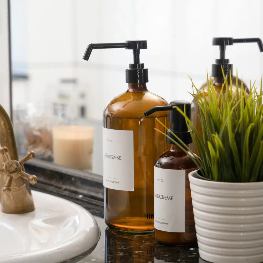 Fauna – Sæbedispenser i glas, 1000 ml (2 farver)