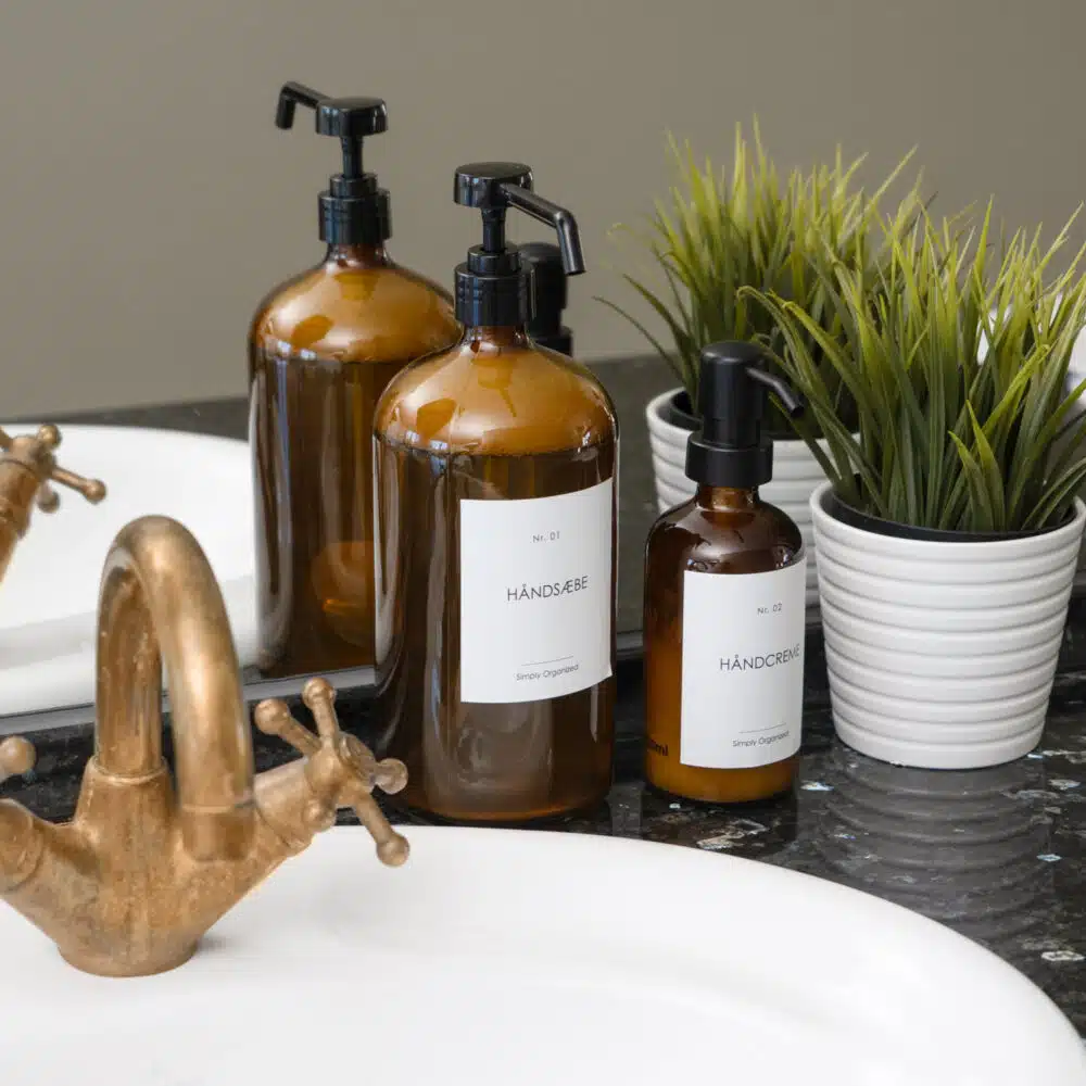 Fauna – Sæbedispenser i glas, 250 ml (2 farver)