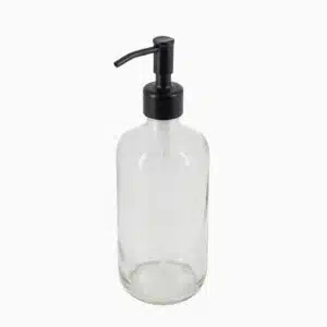 Freja - Sæbedispenser i glas, 450 ml (4 pumpevarianter)