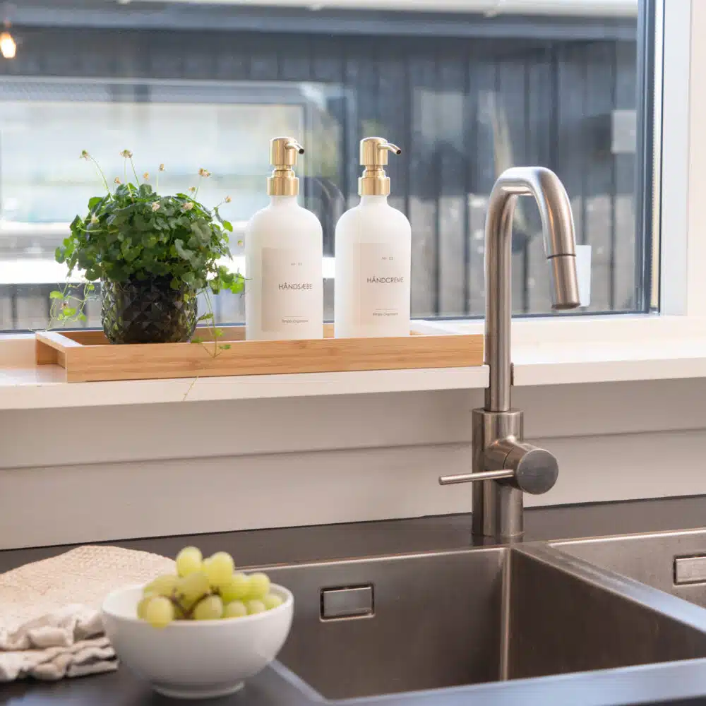 Freja – Sæbedispenser i glas, 450 ml (4 pumpevarianter)