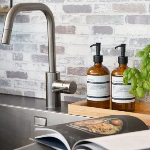 Freja – Sæbedispenser i glas, 450 ml (4 pumpevarianter)