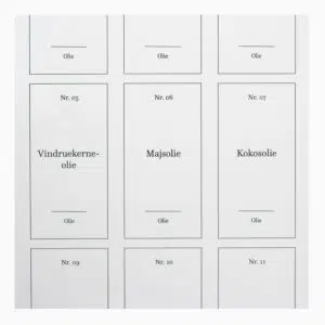 Rosalia - Olielabels, 24 stk. (2 varianter)