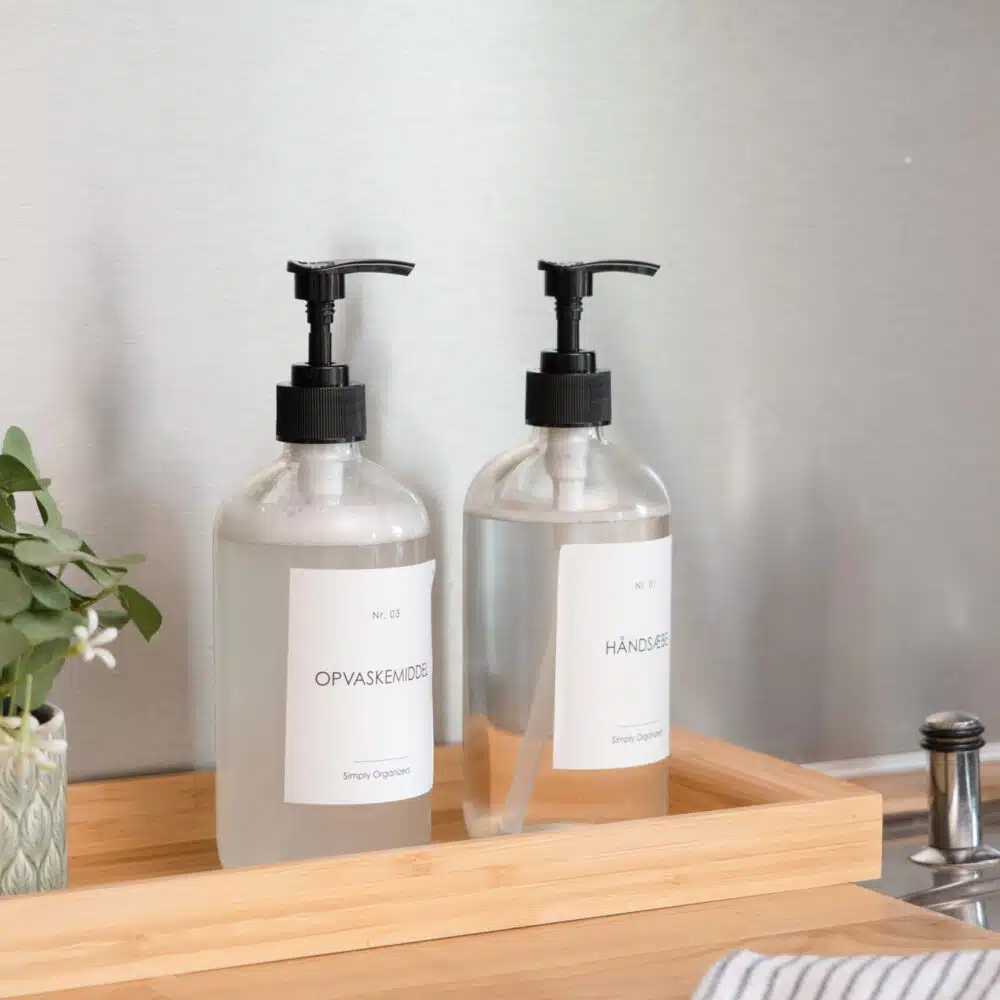 Freja – Sæbedispenser i glas, 450 ml (4 pumpevarianter)