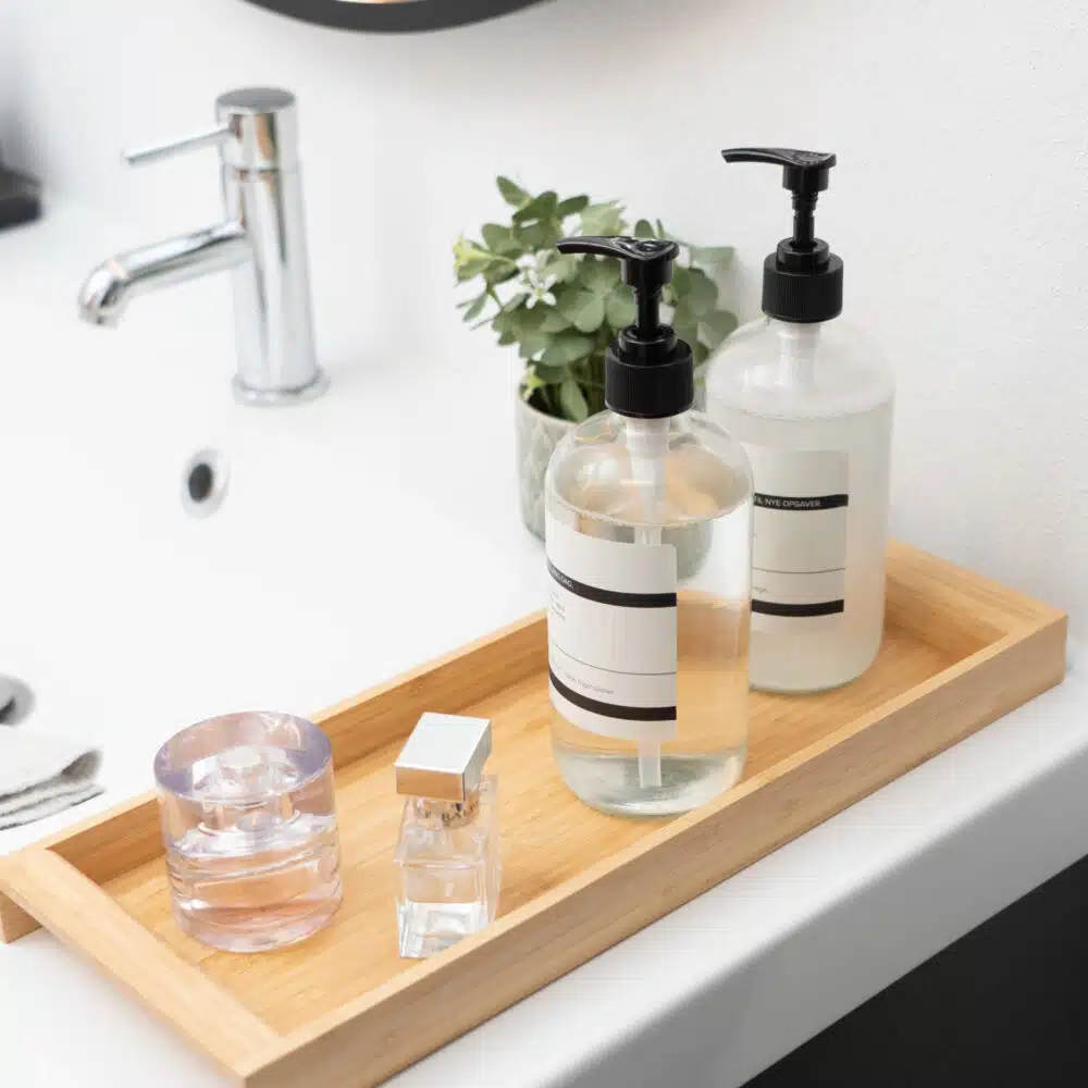 Freja – Sæbedispenser i glas, 450 ml (4 pumpevarianter)