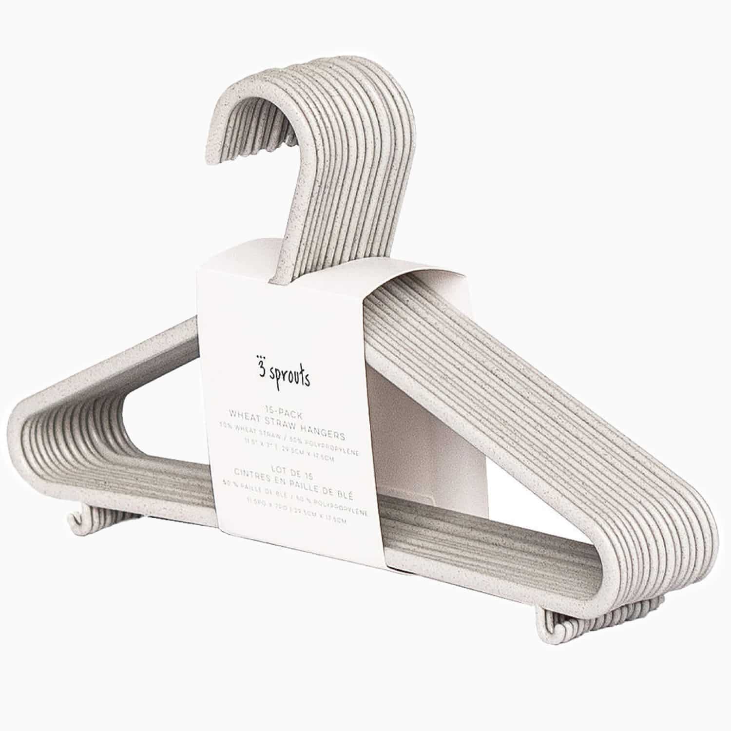 Børnebøjler (15 stk.) – Grå – 29,5cm x 1cm x 20,5cm – Gunilla