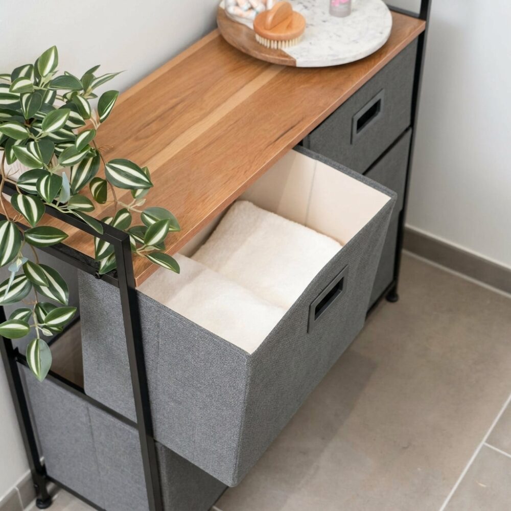 Sia – Opbevaringsmøbel med kasser (OBS. nyt design)