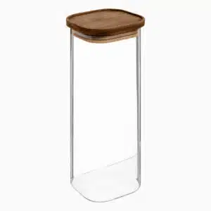 Mina - Opbevaringsglas med låg af akacietræ (4 størrelser)