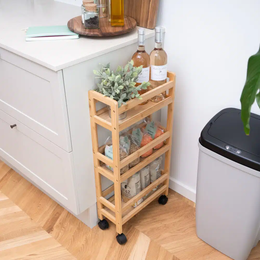Adeline – Smalt rullebord af bambus