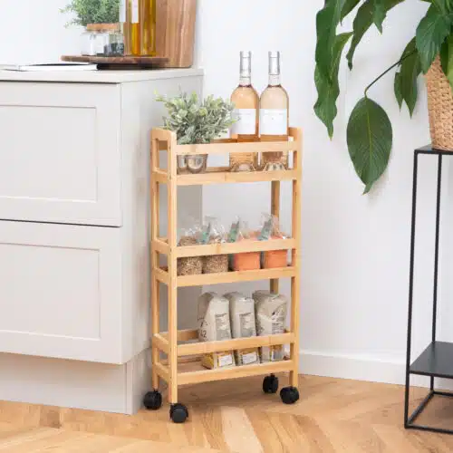 Adeline – Smalt rullebord af bambus