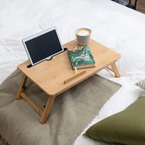 Adeline – Sengebakke af bambus med tabletholder