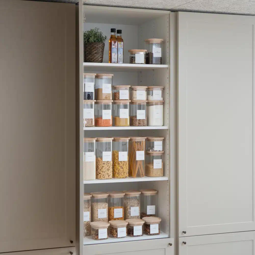 Startpakke med de skønne Flora opbevaringsglas (inkl. labels)