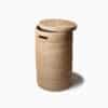 Claudia - Håndflettet kurv af bambus, 55 eller 85 liter (lys)