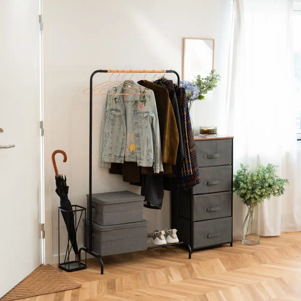 Carrie – Stofkasse med låg (3 størrelser)