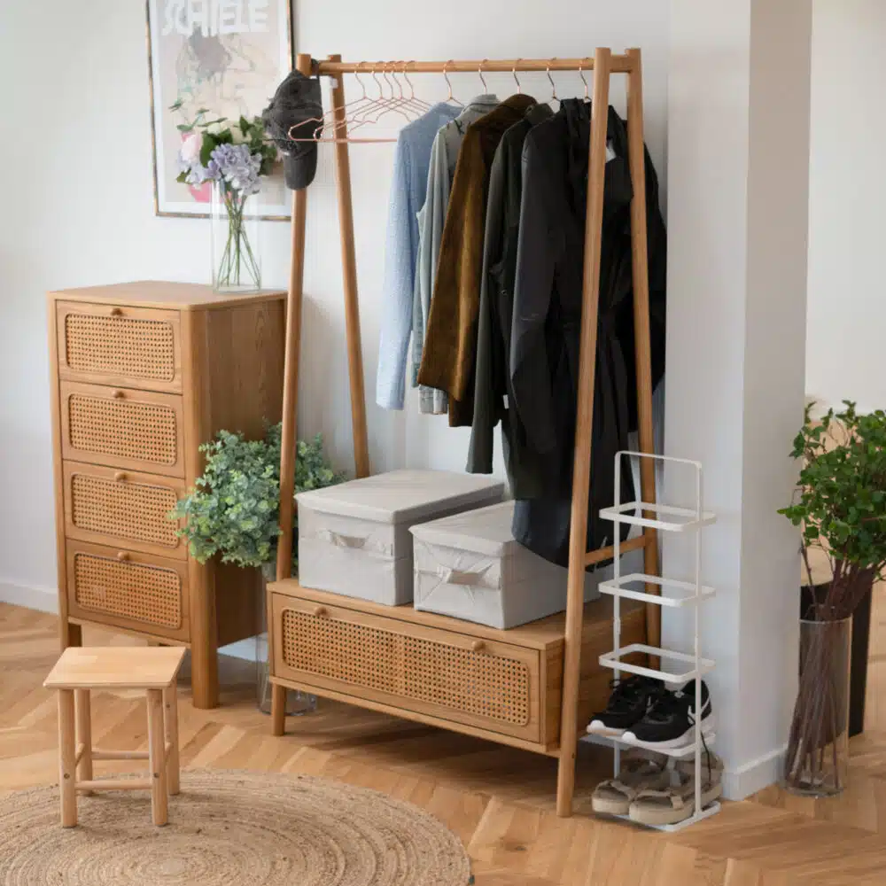 Carrie – Stofkasse med låg (3 størrelser)