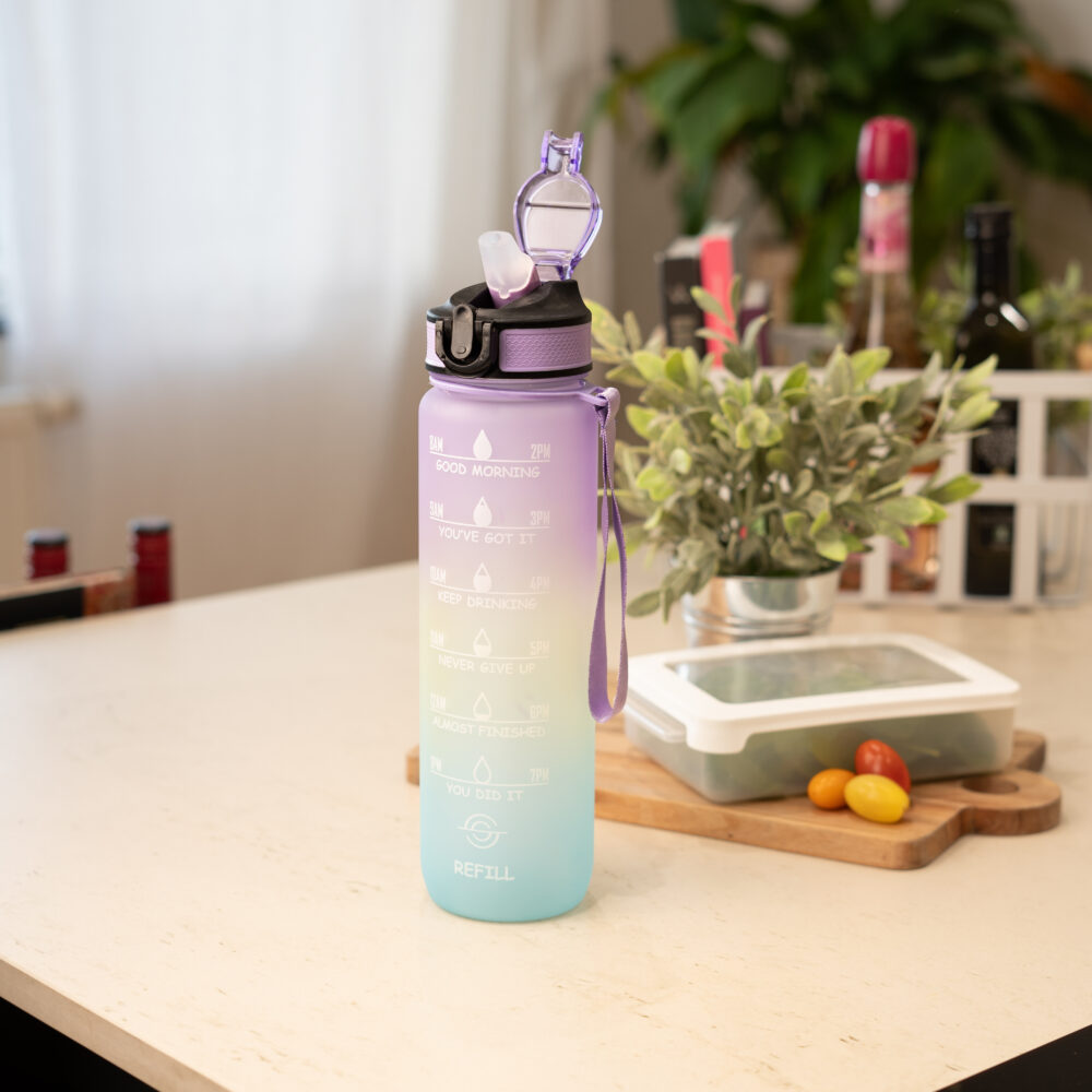 Yara – Vandflaske med tidsangivelse (1 liter)