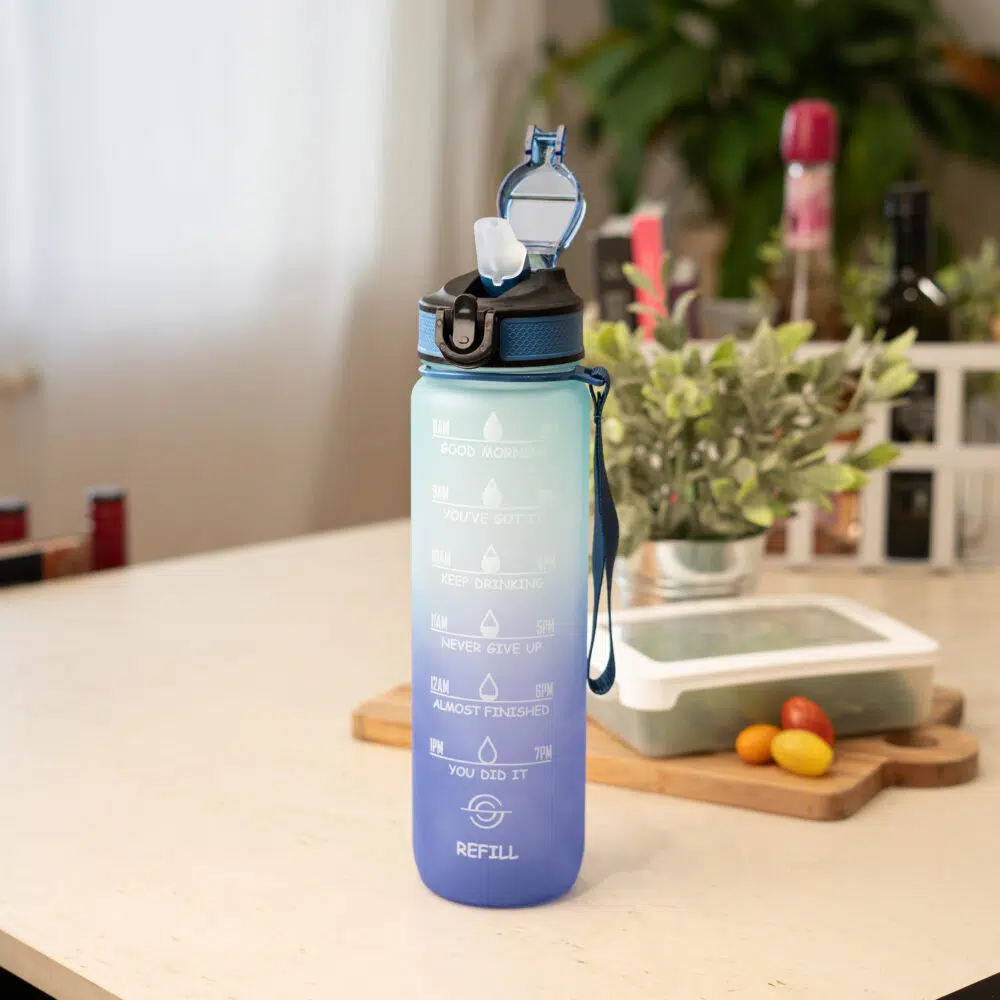 Yara – Vandflaske med tidsangivelse (1 liter)