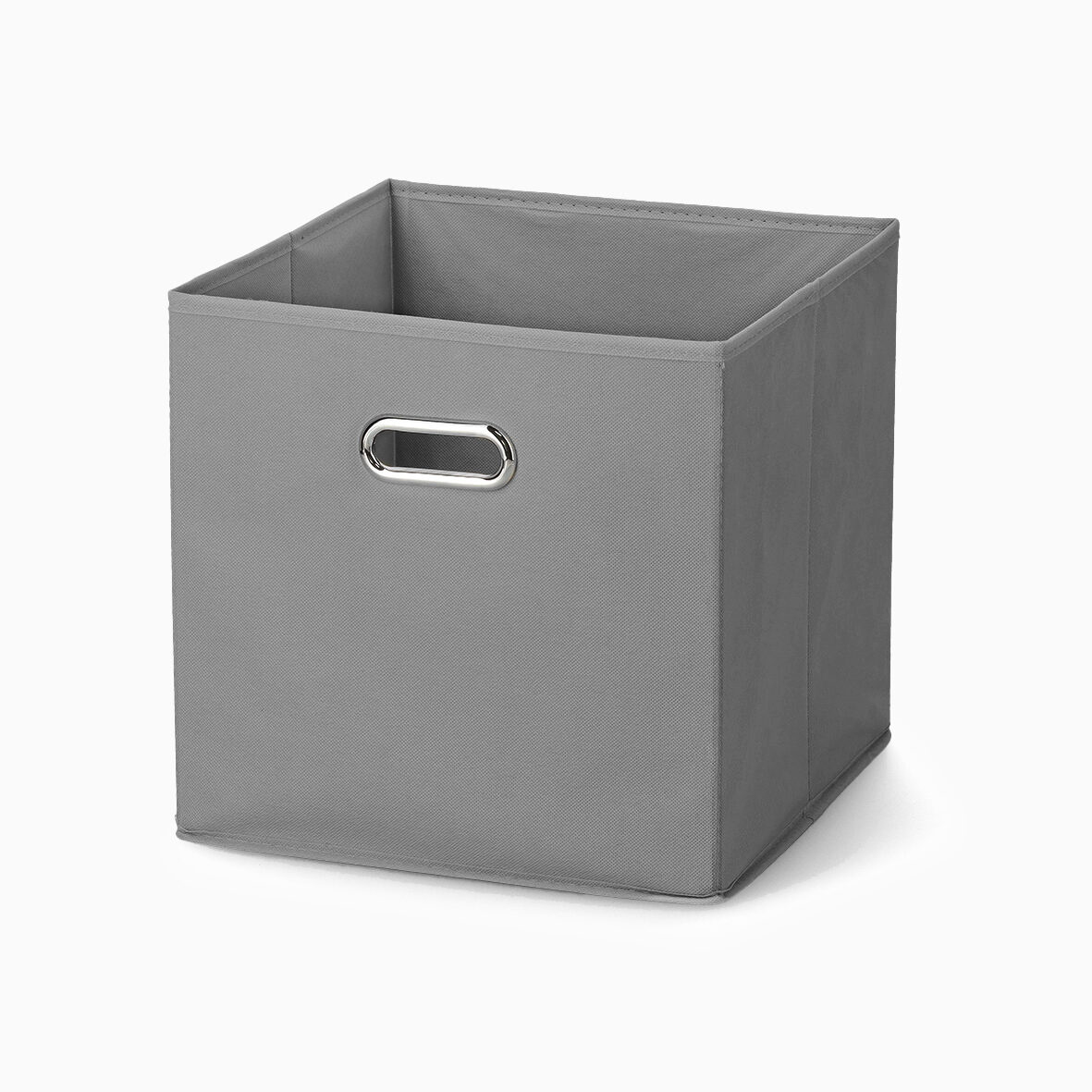 Rumdelerkasse i stof med håndtag – Grå – 32cm x 32cm x 32cm – Ulrikke