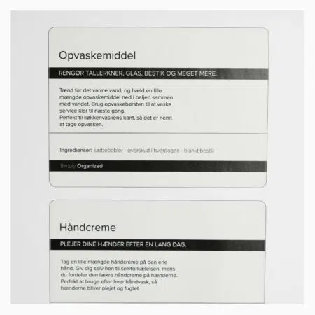 Ezra – Etiketter til køkken, 3 stk.