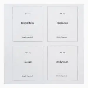 Rosalia - Labels til badeværelset (2 varianter)