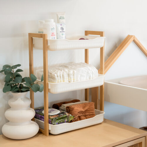 Adeline – Minireol i bambus med 3 hylder