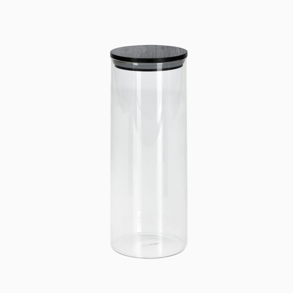 Sigga – Opbevaringsglas med sort låg
