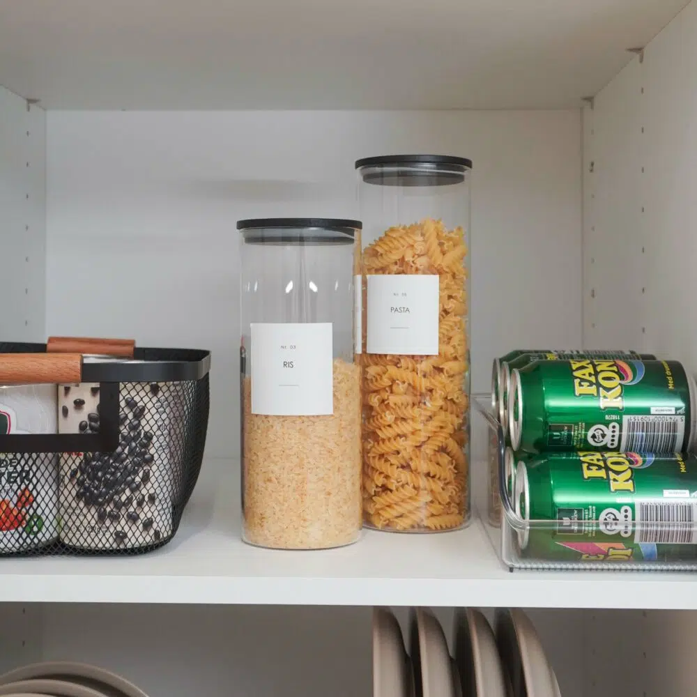 Sigga – Opbevaringsglas med sort låg