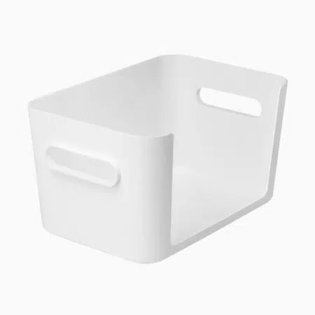 Cajsa – Åbenfront plastkasse (hvid)