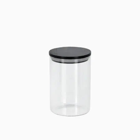 Sigga – Opbevaringsglas med sort låg (4 størrelser)