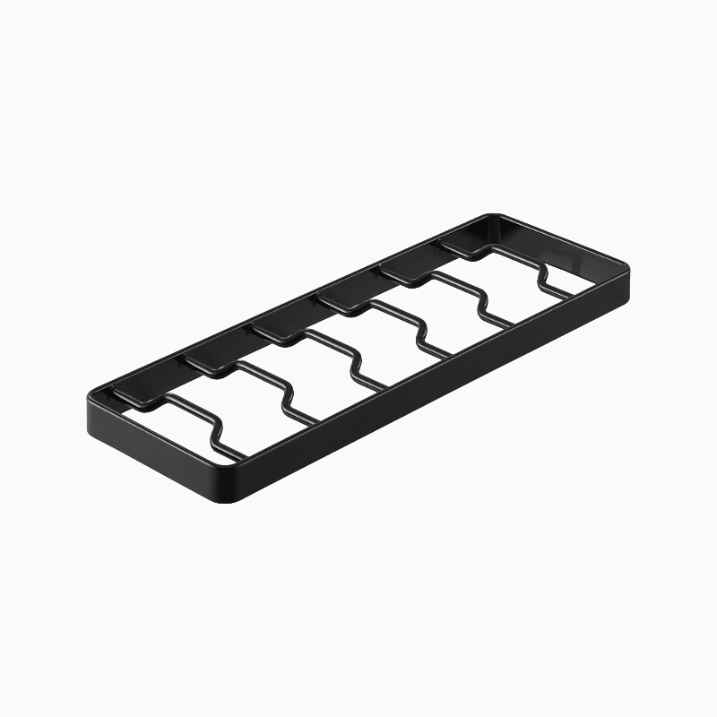Yamazaki Stor holder til skåle (2 farver) Sort Metal 11cm x 32cm x 2,5cm - Sort - 11cm x 32cm x 2,5cm - Thora