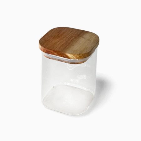 Mina – Opbevaringsglas med låg af akacietræ (3 størrelser)