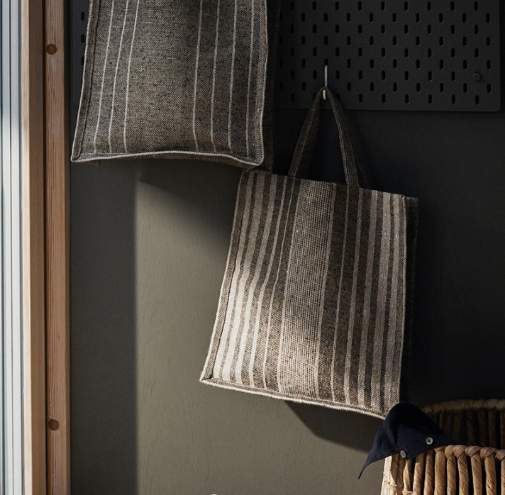 Thyra – Taske med striber i jute